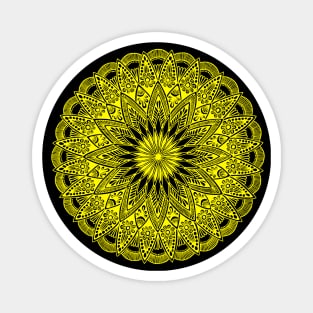 Mandala (yellow) Magnet